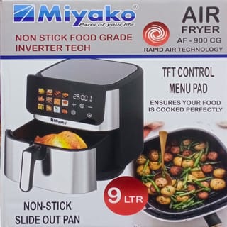 Miyako Air Fryer AF-900 CG Rapid Air Technology 9 Ltr Makes Dishes With A Crispy Fried Texture Using Little Or No Oil Cooking Your Favourite Dishes Faster Healthier And To Perfection-2400 Watts 5