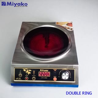 Miyako Smart Multi Pan Infrared Cooker (ATC-22k2) 2200 Watts, (Suitable for all types of pot) and with more safety features 2
