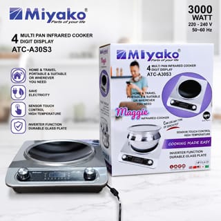 Miyako Inverter 4 Multi Pan Infrared Cooker ATC-A30S3 – 3000W | Digital Touch Control 2