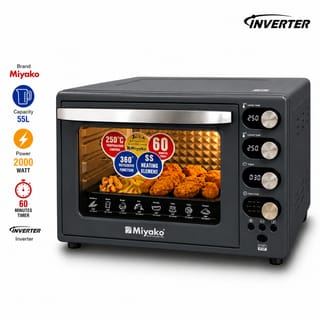 Miyako MT-55 TS 55L Electric Oven – 2000W | Convection & Rotisserie 5