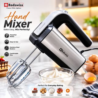 RedSwiss Easy Clean Egg Beater RSHM 107 – 800W Copper Motor Hand Mixer with Turbo Function 1