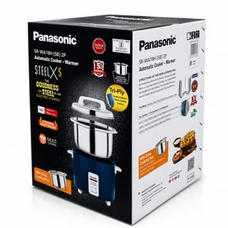 Panasonic Automatic Cooker-Warmer Rice Cooker – SR-WA18H(SB)2P | 1.8L Tri-Ply Stainless Steel Rice Cooker 5