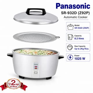 Panasonic SR-932D (Z92P) Electric Double Pot Rice Cooker – 8.2L | Big Capacity Automatic Rice Cooker 1