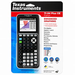 Texas Instruments TI-84 Plus CE Python Color Graphing Calculator, Black | High-Resolution Display | Original 5