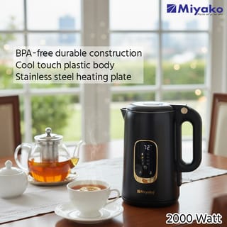 Miyako MJK-BST 20 Electric Cordless Kettle – Fast, Safe & Smart Boiling 5