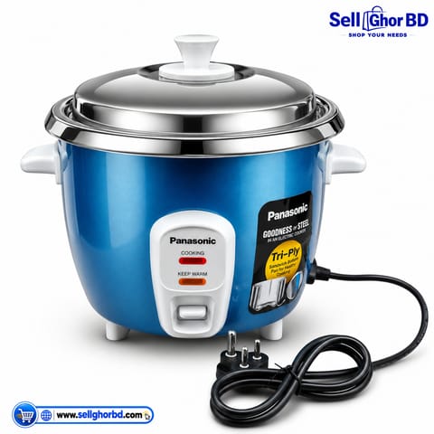 Panasonic SR-C10H (SB) Automatic Cooker-Warmer – 1.0L | STEELX Series