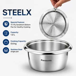 Panasonic SR-C10H (SB) Automatic Cooker-Warmer – 1.0L | STEELX Series 5