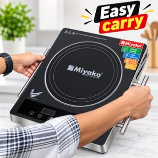 Miyako Infrared Cooker 2200W Smokeless Energy Saving Electric Stove with Black Crystal Vitro Plate ATC-GLX01 4