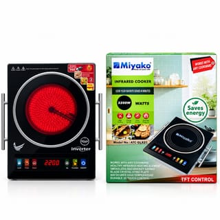 Miyako Infrared Cooker 2200W Smokeless Energy Saving Electric Stove with Black Crystal Vitro Plate ATC-GLX01 5