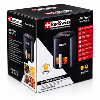 Redswiss RSAF 5503 Air Fryer 5.5L 1650W Digital Touch Screen Oil-Free Fryer with Timer & Temperature Control 2