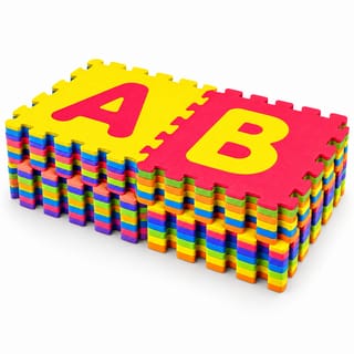 26Pcs EVA Foam Alphabet & Number Puzzle Play Mat for Kids – Non-Toxic, Anti-Slip, Waterproof Baby Crawling Floor Mat (4/5 ft) 3