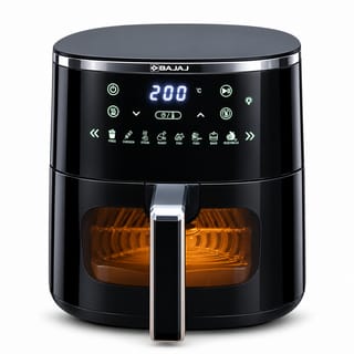 Bajaj Air Fryer DW 7– 5.70 L Large Capacity, 1600W Oil-Free Digital Air Fryer – Black 4