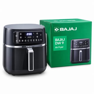 Bajaj Air Fryer DW 9 – 7.60 L Large Capacity, 2700W Digital Oil-Free Air Fryer (Black) | Healthy Cooking 2