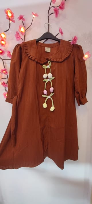 Premium Soft Cotton Ruffle Collar Tops/Kurti for Women 1