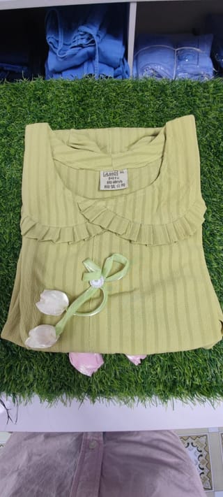 Premium Soft Cotton Ruffle Collar Tops/Kurti for Women 4