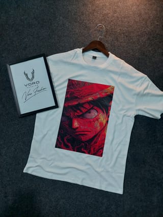 Monkey D. Luffy Inspired Drop Shoulder Tee 3