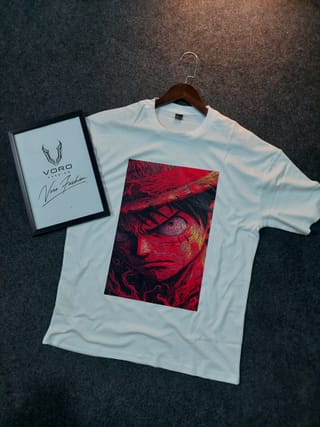 Monkey D. Luffy Inspired Drop Shoulder Tee 4