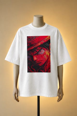 Monkey D. Luffy Inspired Drop Shoulder Tee 1