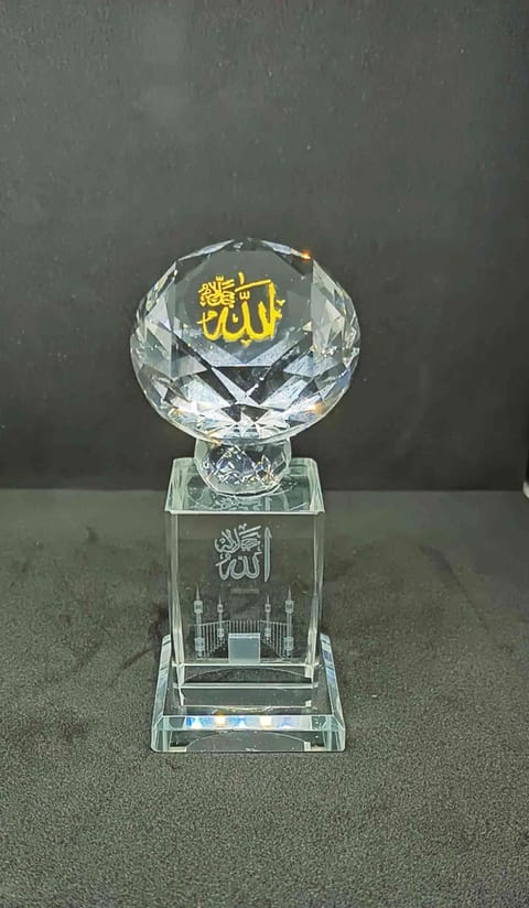 Allah Crystal Showpiece