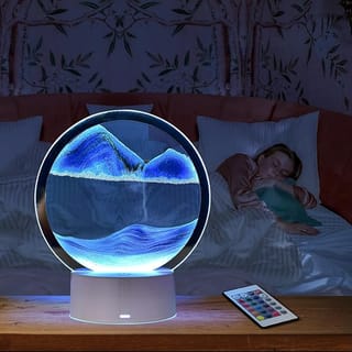 Moving Quicksand Art 3D Hourglass Lamp 4