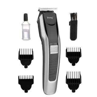 HTC AT-538 Hair & Beard Trimmer – Rechargeable, Stainless Steel Blade, Cordless Use 1