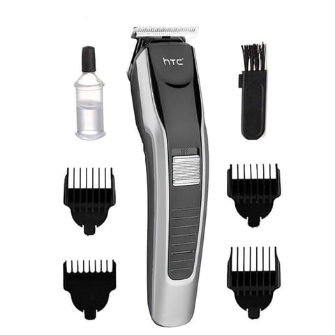 HTC AT-538 Hair & Beard Trimmer – Rechargeable, Stainless Steel Blade, Cordless Use