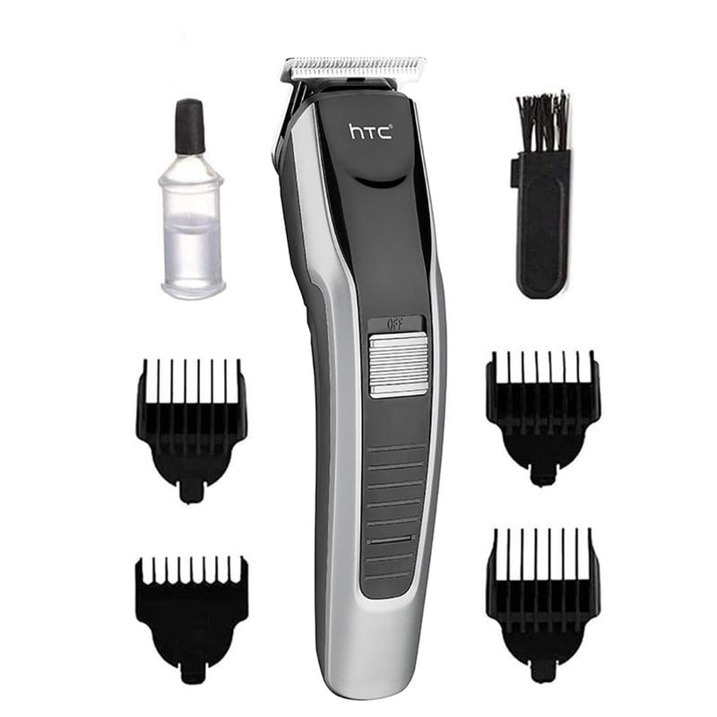 HTC AT-538 Hair & Beard Trimmer – Rechargeable, Stainless Steel Blade, Cordless Use