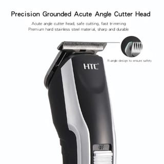 HTC AT-538 Hair & Beard Trimmer – Rechargeable, Stainless Steel Blade, Cordless Use 4