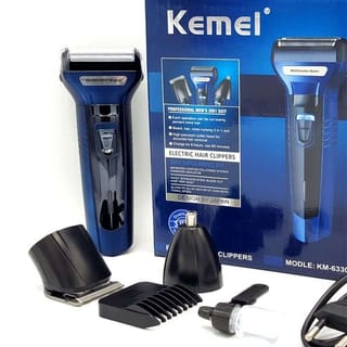 Kemei KM-6330 3-in-1 Hair Shaving Machine Grooming Kit 3
