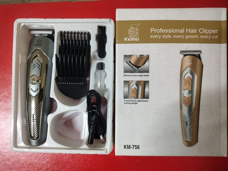KEMEI KM-756 RECHARGEABLE HAIR CLIPPER