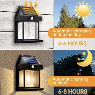 Solar Wall Lamp Outdoor – Motion Sensor, 3 Light Modes & Automatic Night Lighting 1