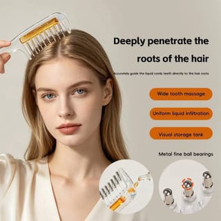 Scalp Applicator Comb – Liquid Hair Oil & Serum Dispensing Massage Brush 1