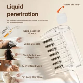 Scalp Applicator Comb – Liquid Hair Oil & Serum Dispensing Massage Brush 4