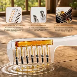 Scalp Applicator Comb – Liquid Hair Oil & Serum Dispensing Massage Brush 5