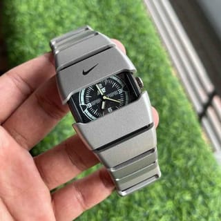 RC Nikee Chain Watch – Black / Silver 2