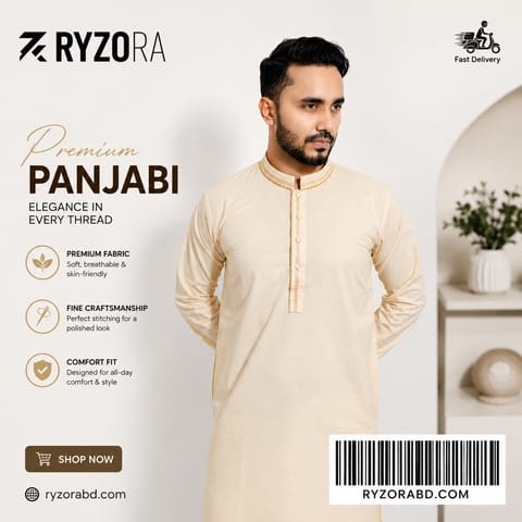 Premium Pure Slub Cotton Panjabi
