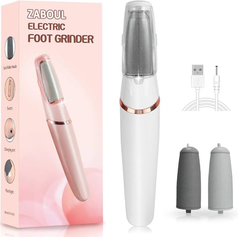 ZABOUL Electric Foot Grinder – Rechargeable Foot Callus Remover