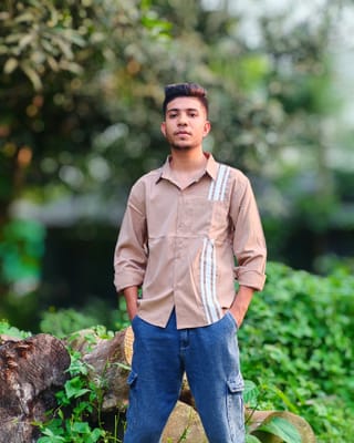 Men's Beige Casual Shirt 3