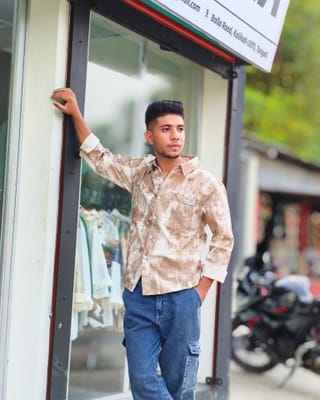  Marble Tie-Dye Casual Casual Shirt 2