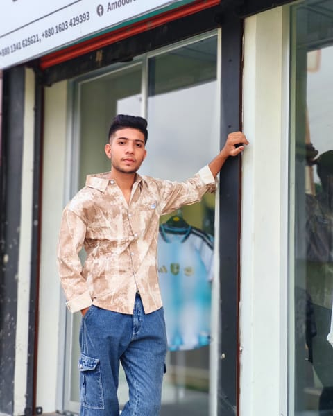 Marble Tie-Dye Casual Casual Shirt