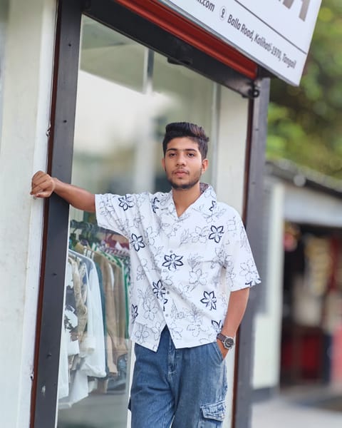 Amdoora White Midnight Boxy Shirt