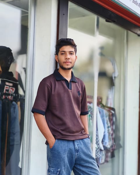 Amdoora Rich Brown Retro Polo