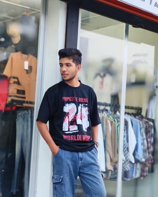 Retro World Wide 24 Black T-Shirt 2