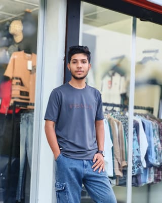 Slate Grey "PRADA" T-Shirt 2