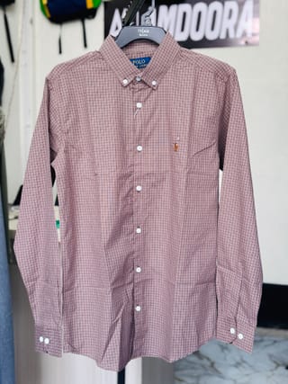 Amdoora Smart Casual Brown Checkered Shirt 3