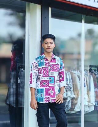 Amdoora Ethnic Patchwork Casual Shirt 2