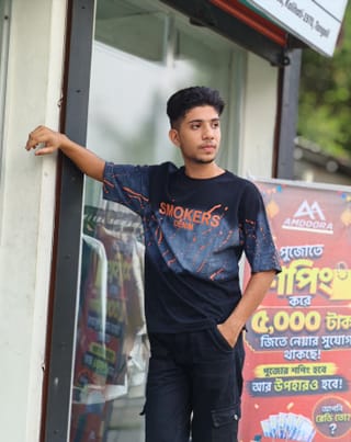 Amdoora "Smokers Denim" Splatter Black Drouf  2