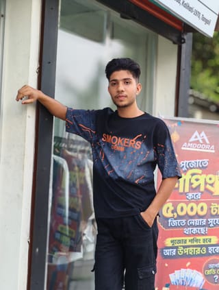 Amdoora "Smokers Denim" Splatter Black Drouf  3