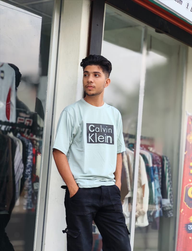 Amdoora "Calvin Klein" Box Logo Mint Green T-Shirt