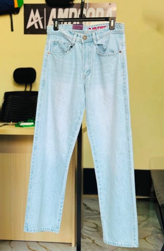 Amdoora Ice Blue Washed Semi Baggy Jeans 2